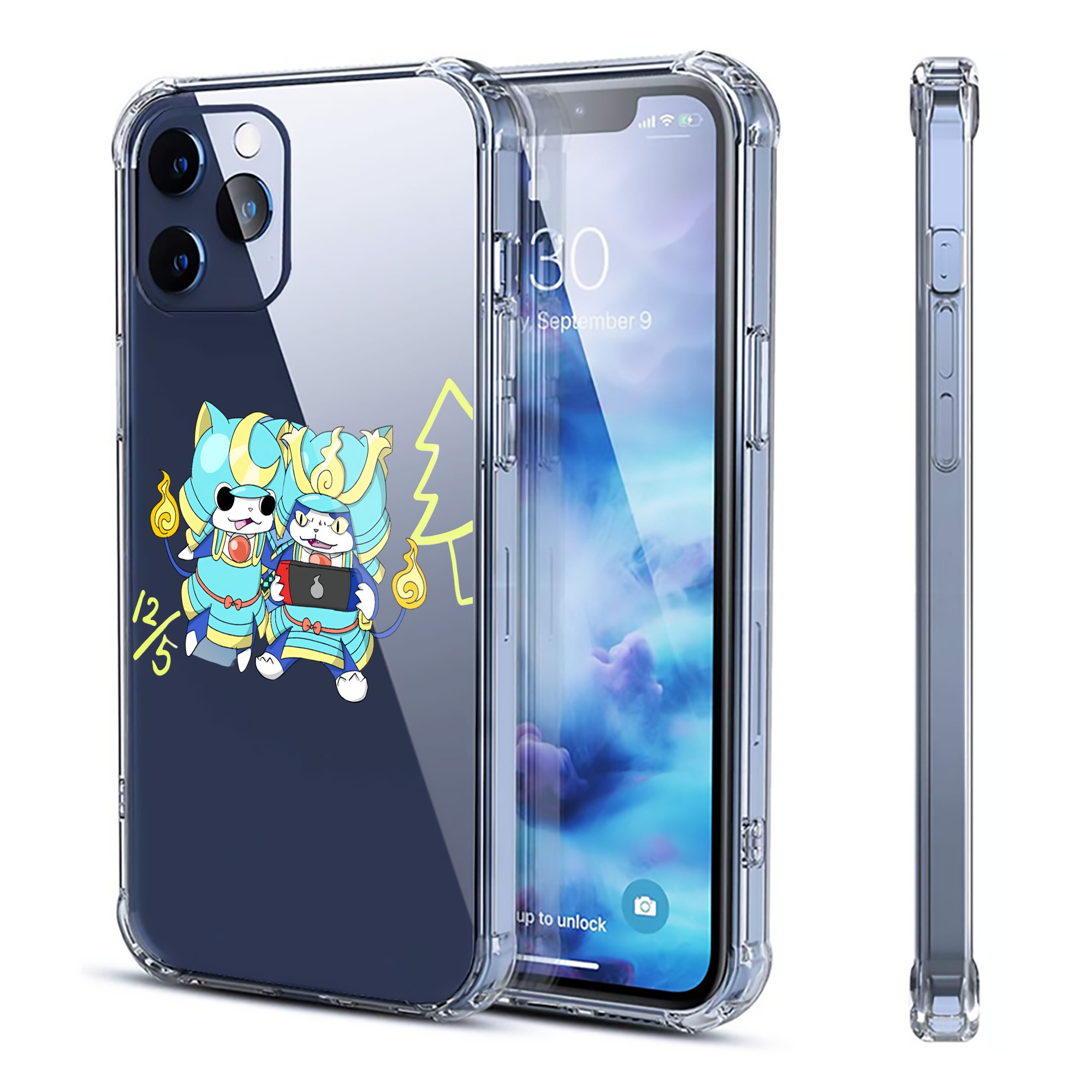（画像用） 妖怪ウォッチ Yo-kai Watch 【iPhone 12シリーズ対応】透明スマホケース（クリアソフトケース）